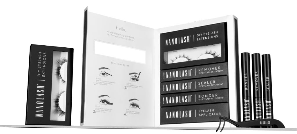 wimpern extensions selber machen set nanolash