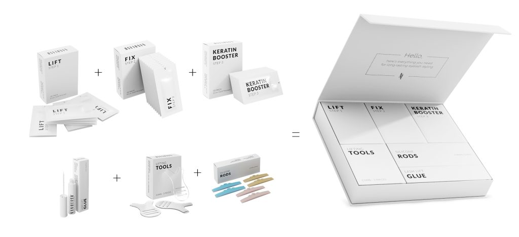 Wimpernlifting Set und Lamination der Wimpern - Nanolash